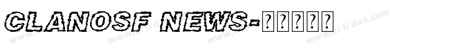 Clanosf News字体转换